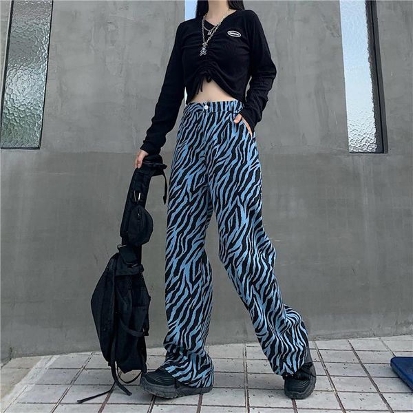 women's pants & capris vintage zebra striped print high waist wide leg split hem blue baggy woman 2021 straight trousers y2k female, Black;white
women's pants & capris vintage zebra striped print high waist wide leg split hem blue baggy woman 2021 straight trousers y2k female, Black;white