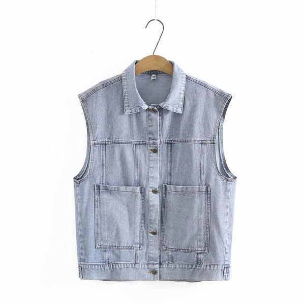 women's vests vest spting autumn 2021 fashion turn-down collar pocket sleeveless jacket women oversize denim waistcoat, Black;white
women's vests vest spting autumn 2021 fashion turn-down collar pocket sleeveless jacket women oversize denim waistcoat, Black;white