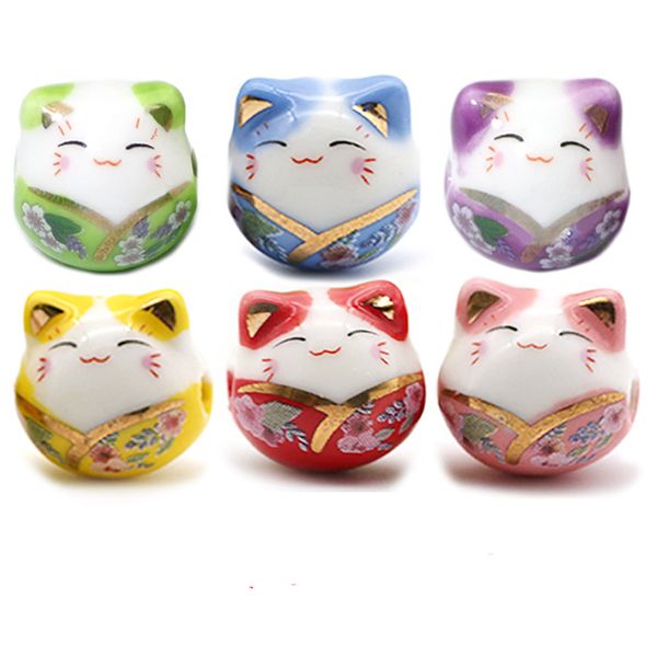30pcs smile face lucky cat ceramic beads 14x15mm loose color painting ceramics bead for jewelry making diy bracelet necklace, Black
30pcs smile face lucky cat ceramic beads 14x15mm loose color painting ceramics bead for jewelry making diy bracelet necklace, Black