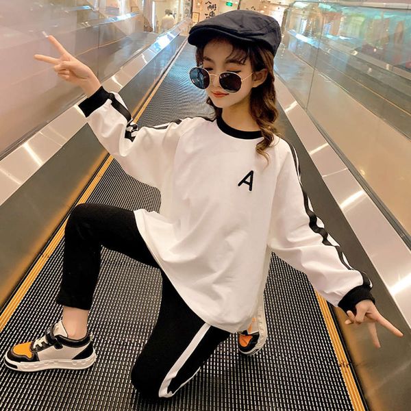 autumn sports zhongda suit new 2021 and children's korean spring clothing two piece girls' fashion leisure sweater, White
autumn sports zhongda suit new 2021 and children's korean spring clothing two piece girls' fashion leisure sweater, White