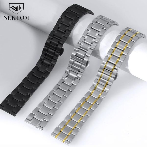 watch bands nektom bracelet strap black watchband genuine steel band 22mm accessories wristband pulseira relogio, Black;brown
watch bands nektom bracelet strap black watchband genuine steel band 22mm accessories wristband pulseira relogio, Black;brown