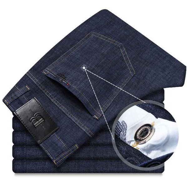 business high-rise men's slim jeans classic fashion style loose straight denim trousers male casual pants spring summer 210531, Blue
business high-rise men's slim jeans classic fashion style loose straight denim trousers male casual pants spring summer 210531, Blue