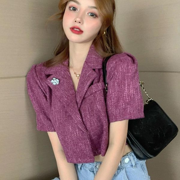 women's jackets loose vintage tweed woman jacket fashion summer korean chic sweet luxury short coat female solid thin outerwear casaco, Black;brown
women's jackets loose vintage tweed woman jacket fashion summer korean chic sweet luxury short coat female solid thin outerwear casaco, Black;brown