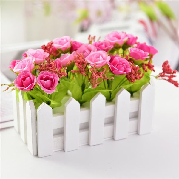 decorative flowers & wreaths wedding decor artificial dimond rose simulation small potted plant fake set with white picket fence
decorative flowers & wreaths wedding decor artificial dimond rose simulation small potted plant fake set with white picket fence