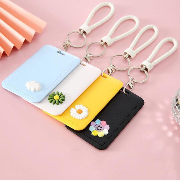 card holders cartoon simple flower set bus meal ic student hand with key chain protective case, Brown;gray
card holders cartoon simple flower set bus meal ic student hand with key chain protective case, Brown;gray