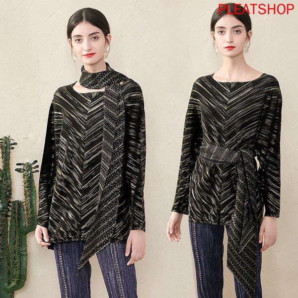 women's t-shirt pleated vintage printed short miyake with scarf loose slim bat sleeve spring and autumn pleats tshirt, White
women's t-shirt pleated vintage printed short miyake with scarf loose slim bat sleeve spring and autumn pleats tshirt, White
