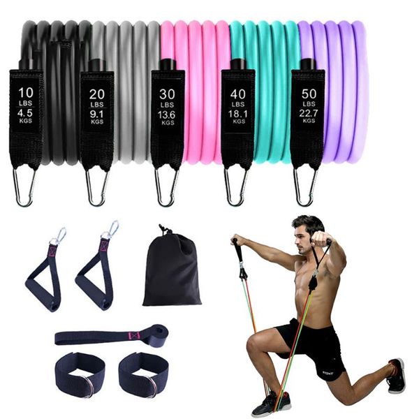resistance bands kokossi 11pcs/set yoga tube training workout fitness equipment gym home body building muscle strength pull rope
resistance bands kokossi 11pcs/set yoga tube training workout fitness equipment gym home body building muscle strength pull rope