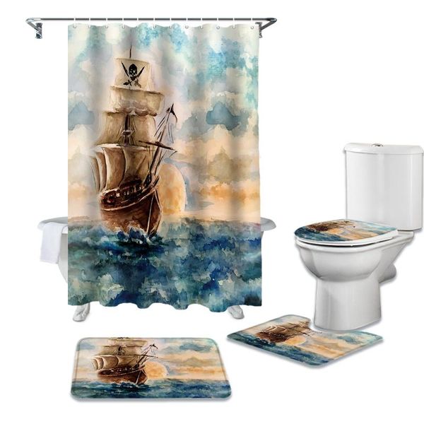 a pirate boat shower curtain set for bathroom bath mat rug carpet for toilet lid cover bathtub home decor gift
a pirate boat shower curtain set for bathroom bath mat rug carpet for toilet lid cover bathtub home decor gift