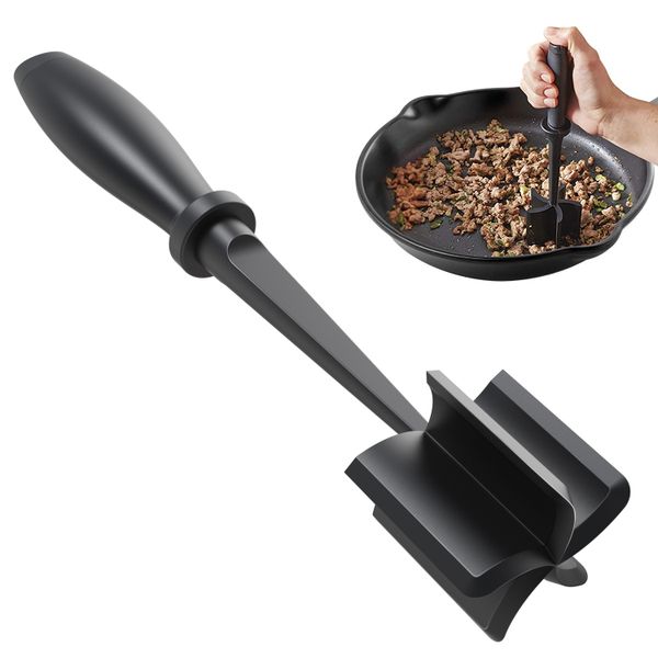manual meat grinders, non-stick, heat resistant nylon chopper utensil, mix chop for hamburger and ground beef
manual meat grinders, non-stick, heat resistant nylon chopper utensil, mix chop for hamburger and ground beef