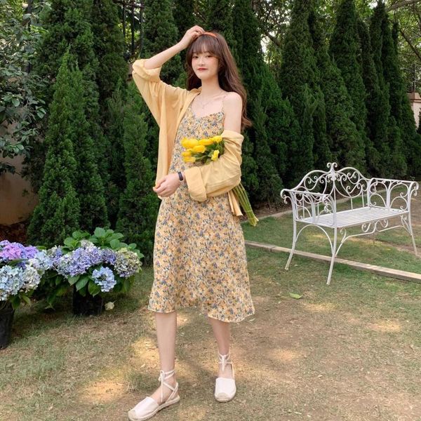 maternity dresses 2021 dress loose and thin small fresh medium long floral wild sling for female students soft, White
maternity dresses 2021 dress loose and thin small fresh medium long floral wild sling for female students soft, White