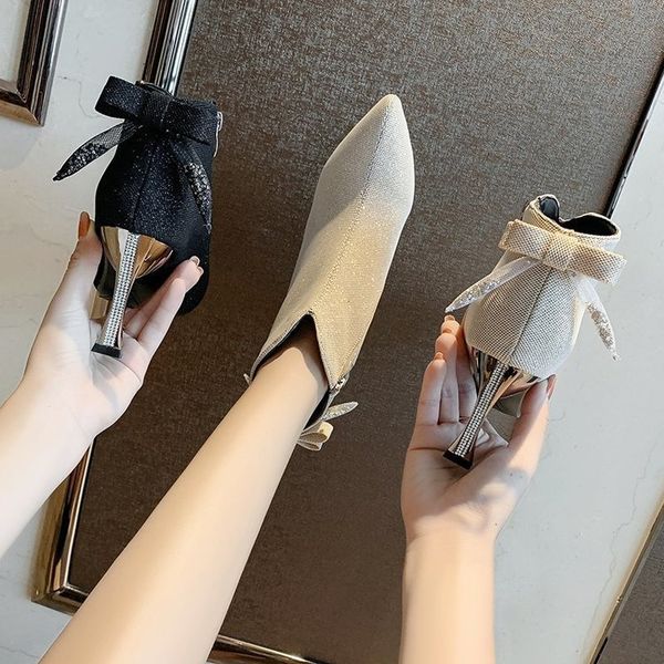 luxury dress shoes pointed high heel's 2021 style autumn korean version net red temperament thin heel martin short boots, Black
luxury dress shoes pointed high heel's 2021 style autumn korean version net red temperament thin heel martin short boots, Black