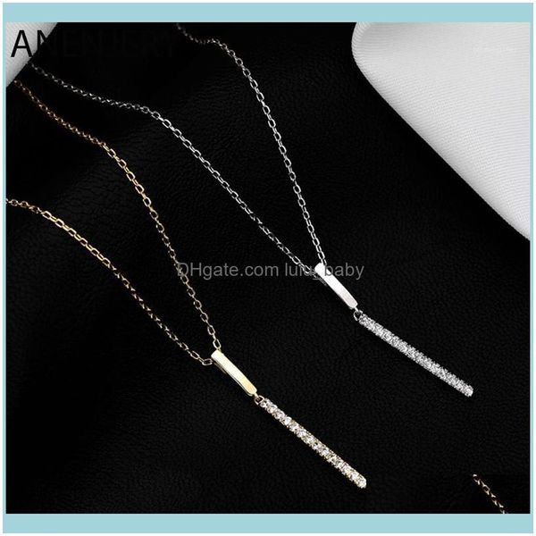 chains necklaces & pendants jewelrychains anenjery 925 sterling sier long strip necklace for women cz clavicle chain fine jewelry gifts s-n7, Silver
chains necklaces & pendants jewelrychains anenjery 925 sterling sier long strip necklace for women cz clavicle chain fine jewelry gifts s-n7, Silver