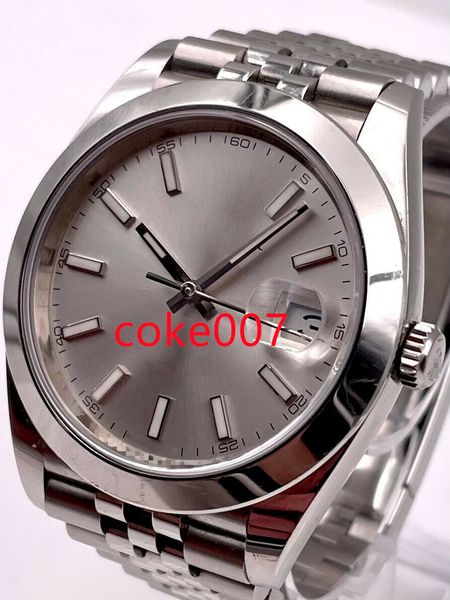 specially made waterproof 41mm smooth silver index dial jubilee bracelet 126300 mechanical automatic bf men's watch with box mens watch, Slivery;brown
specially made waterproof 41mm smooth silver index dial jubilee bracelet 126300 mechanical automatic bf men's watch with box mens watch, Slivery;brown