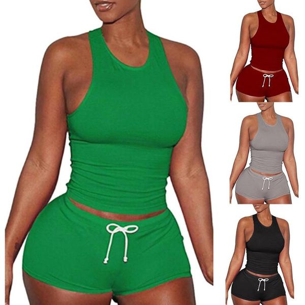 women's tracksuits women summer tracksuit o neck raceback vest drawstring shorts cotton sports set comfortable and loose home sportswea, Gray
women's tracksuits women summer tracksuit o neck raceback vest drawstring shorts cotton sports set comfortable and loose home sportswea, Gray