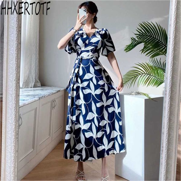 summer korean temperament women print wrap dress elegant short sleeve v neck maxi 210531, Black;gray
summer korean temperament women print wrap dress elegant short sleeve v neck maxi 210531, Black;gray