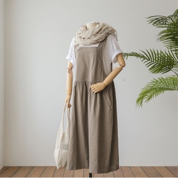 2021 new summer dress ladies dress plus size xl- 5xl cotton linen women tank vestidos sleeveless robe dress pockets clothes, Black;gray
2021 new summer dress ladies dress plus size xl- 5xl cotton linen women tank vestidos sleeveless robe dress pockets clothes, Black;gray