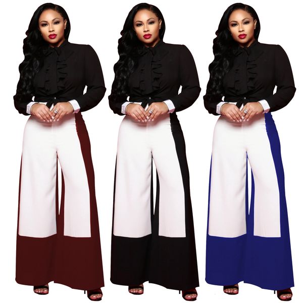 2021 new contrast color patchwork high waist elegant style women trousers autumn selling office lady fashion casual wide leg pants dyym, Black;white
2021 new contrast color patchwork high waist elegant style women trousers autumn selling office lady fashion casual wide leg pants dyym, Black;white