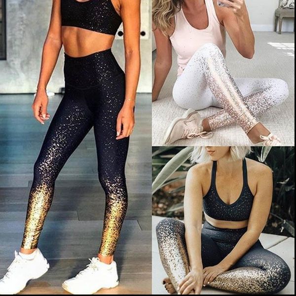 women gothic leggings gold printing pants sporting long trousers fashion high waist fitness leggings colorful, Black
women gothic leggings gold printing pants sporting long trousers fashion high waist fitness leggings colorful, Black