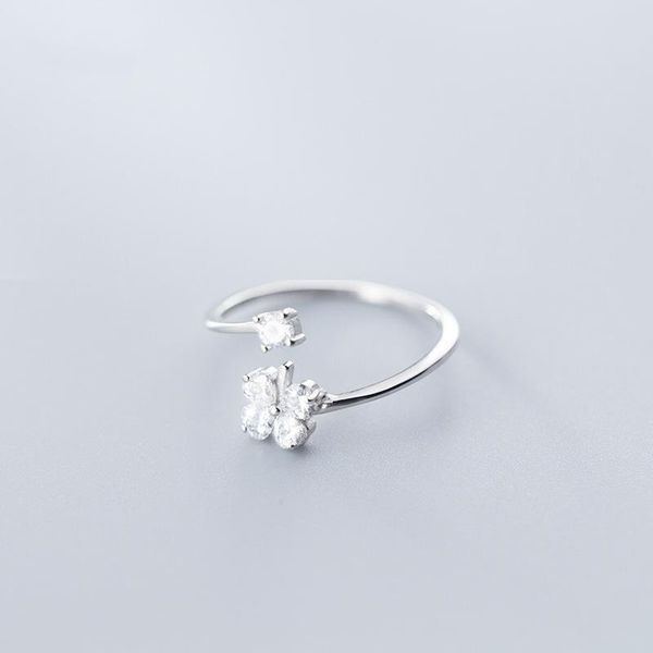 cluster rings 925 sterling silver cubic zirconia cute four-clover opening ring size adjustable fashion jewelry for women lady daughter gifts, Golden;silver
cluster rings 925 sterling silver cubic zirconia cute four-clover opening ring size adjustable fashion jewelry for women lady daughter gifts, Golden;silver