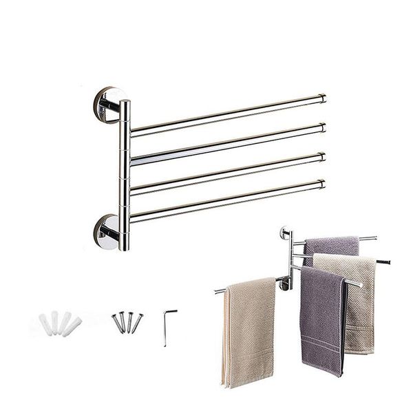 2/3/4 towel bars stainless steel rotating towel rack bath rail hanger holder 4 swivel bars bathroom wall mounted organizer
2/3/4 towel bars stainless steel rotating towel rack bath rail hanger holder 4 swivel bars bathroom wall mounted organizer