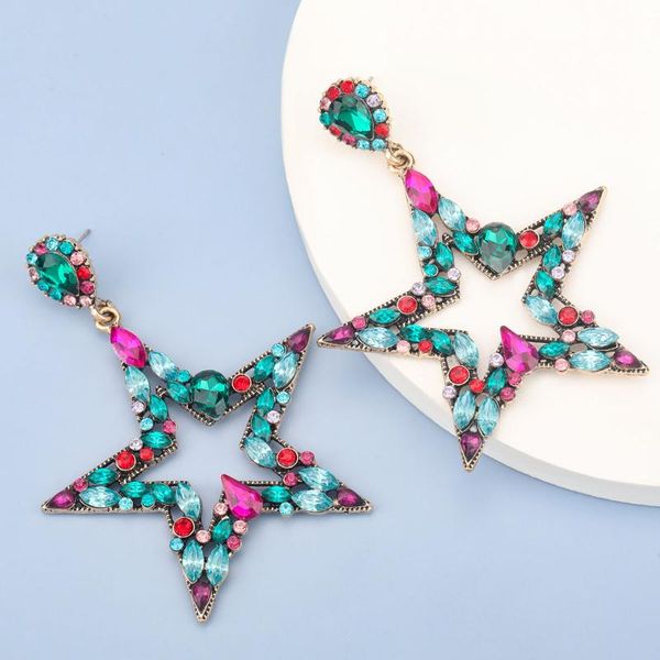 dangle & chandelier pauli manfi 2021 fashion metal rhinestone five-pointed star big earrings women's creative banquet jewelry accessori, Silver
dangle & chandelier pauli manfi 2021 fashion metal rhinestone five-pointed star big earrings women's creative banquet jewelry accessori, Silver