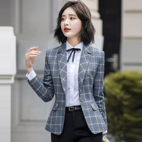 women's suits & blazers plaid notched slim blazer single breasted office lady casual outwear elegant monteau femme autumn womens long s, White;black
women's suits & blazers plaid notched slim blazer single breasted office lady casual outwear elegant monteau femme autumn womens long s, White;black