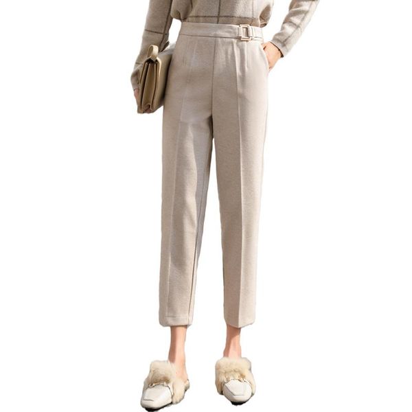 women's pants & capris thicken women pencil 2021 autumn spring plus size style wool female work suit pant loose trousers 880h, Black;white
women's pants & capris thicken women pencil 2021 autumn spring plus size style wool female work suit pant loose trousers 880h, Black;white