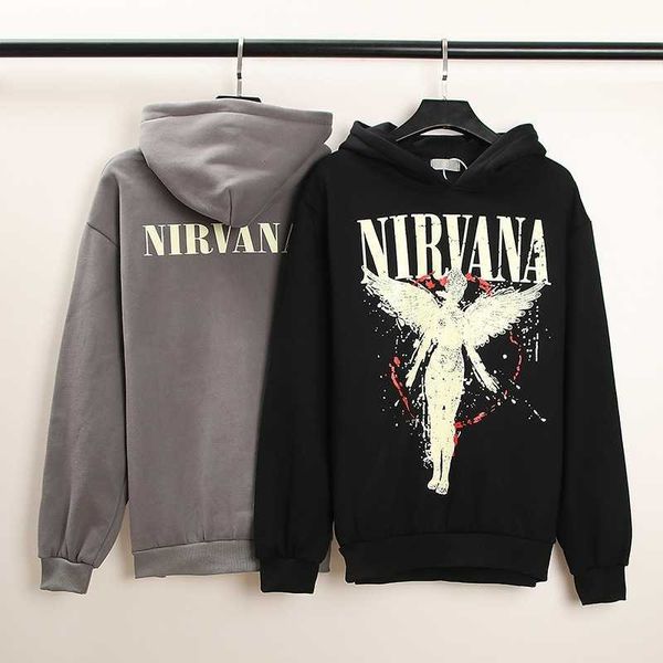 high street style nirvana angel sweater men's and women's oversize hip hop rap hoodie fog, Black
high street style nirvana angel sweater men's and women's oversize hip hop rap hoodie fog, Black