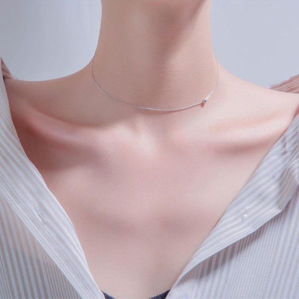 chokers vjgyho 925 sterling silver french glossy round bead clavicle chain for women simplicity choker necklace cadenas mujer jewelry, Golden;silver
chokers vjgyho 925 sterling silver french glossy round bead clavicle chain for women simplicity choker necklace cadenas mujer jewelry, Golden;silver