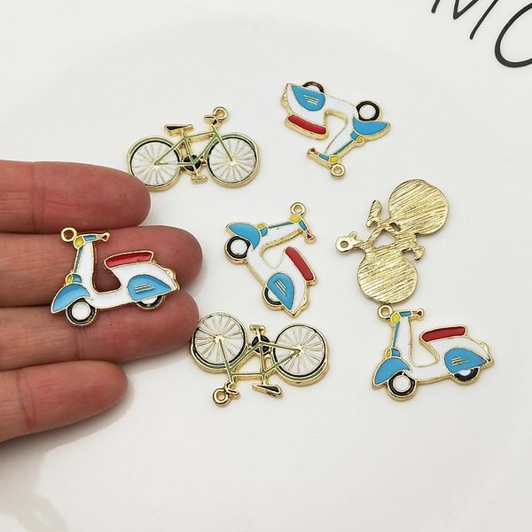 10pcs/packas transportation motorcycle bicycle enamel charms handmade floating charms for jewelry making earrings golden base, Bronze;silver
10pcs/packas transportation motorcycle bicycle enamel charms handmade floating charms for jewelry making earrings golden base, Bronze;silver
