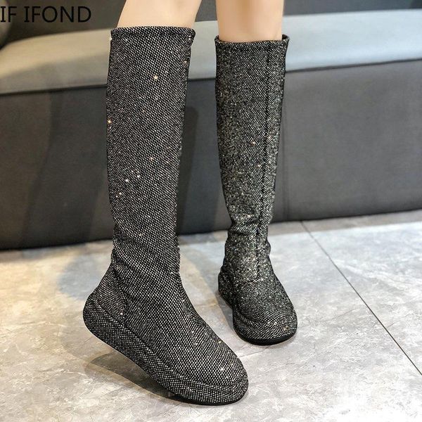 boots if ifond flat heels winter women fashion crystal knee high long woman warm short fur platform shoes botas mujer 2021, Black
boots if ifond flat heels winter women fashion crystal knee high long woman warm short fur platform shoes botas mujer 2021, Black