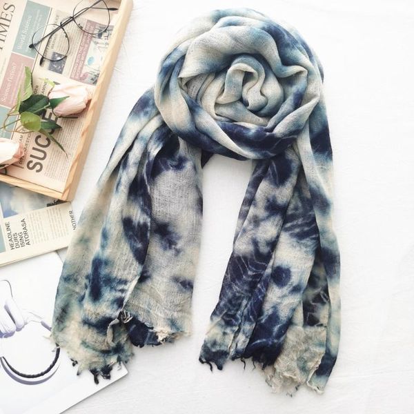 scarves japanese style men cotton scarf hijab fashion wool tie-dye ladies shawl blue color women gifts, Blue;gray
scarves japanese style men cotton scarf hijab fashion wool tie-dye ladies shawl blue color women gifts, Blue;gray