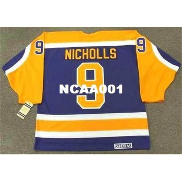 001 #9 bernie nicholls los angeles kings 1984.1985.1989 ccm vintage away hockey jersey or custom any name or number retro jersey, Black
001 #9 bernie nicholls los angeles kings 1984.1985.1989 ccm vintage away hockey jersey or custom any name or number retro jersey, Black