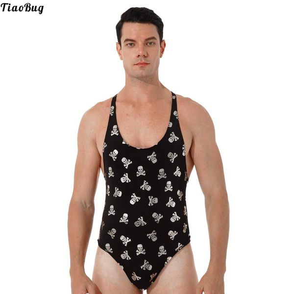 one-piece suits tiaobug men lip/ skull print swimming bodysuit fashion round neck sleeveless high cut leatord swimsuit swimwear
one-piece suits tiaobug men lip/ skull print swimming bodysuit fashion round neck sleeveless high cut leatord swimsuit swimwear