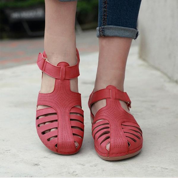 sandals summer woman walking shoes hollow big size 35-43 mid heel flat strap dignified outdoor beach footwear, Black
sandals summer woman walking shoes hollow big size 35-43 mid heel flat strap dignified outdoor beach footwear, Black