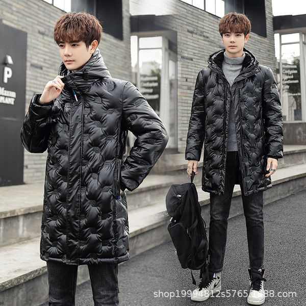 down jacket men's and women's white duck 2021 winter simple temperament leisure hooded long, Black
down jacket men's and women's white duck 2021 winter simple temperament leisure hooded long, Black