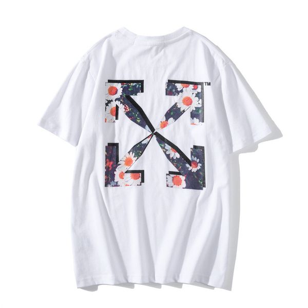 style fashion street brand off new short sleeve t-shirt daisy print loose round neck men's and women's bottom shirt, White;black
style fashion street brand off new short sleeve t-shirt daisy print loose round neck men's and women's bottom shirt, White;black