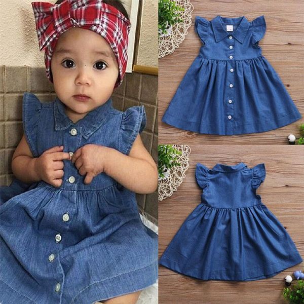 pretty toddler baby kids girlssolid girl dress ruffled denim princess summer sundress party fashion casual clothes 1 6t, Red;yellow
pretty toddler baby kids girlssolid girl dress ruffled denim princess summer sundress party fashion casual clothes 1 6t, Red;yellow