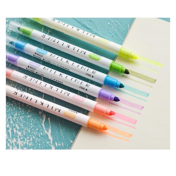 12pcs/set cute highlighter marker pens for writing kawaii dual colors art marker pens school office supplies korean st jllewt
12pcs/set cute highlighter marker pens for writing kawaii dual colors art marker pens school office supplies korean st jllewt