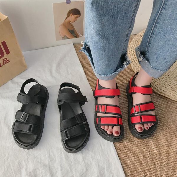 2021 summer women sandals flat bottom fashion black trendy retro student casual shoes for women soft female
2021 summer women sandals flat bottom fashion black trendy retro student casual shoes for women soft female