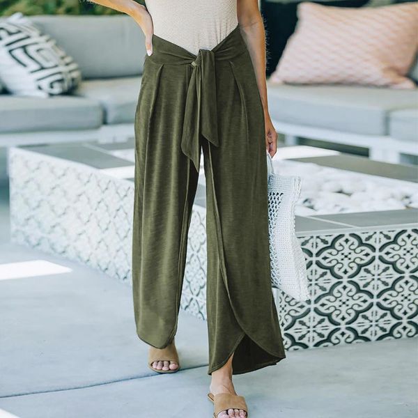 women's leggings women casual solid pants bandage loose knit belt tie pant femme knitted trousers wide leg pantalones de mujer 2021, Black
women's leggings women casual solid pants bandage loose knit belt tie pant femme knitted trousers wide leg pantalones de mujer 2021, Black