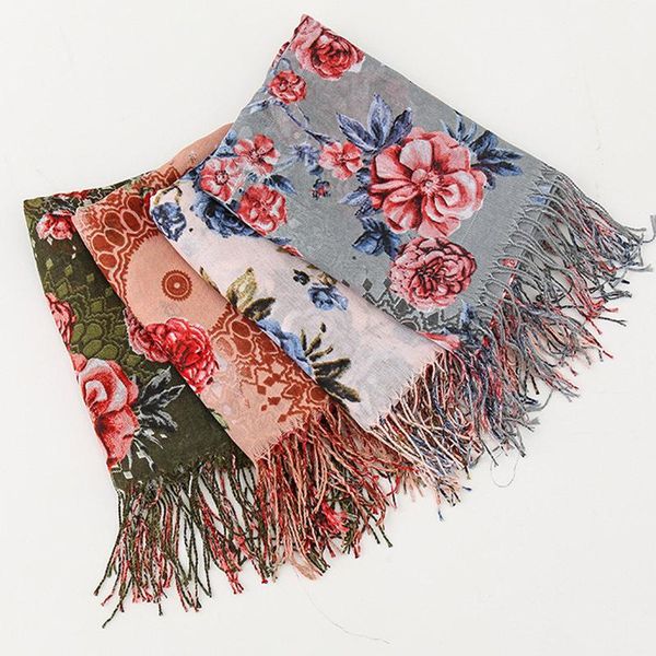 scarves fashion floral tassel viscose shawl scarf lady wrap pashmina stole bufanda mujer muslim hijab 195*65cm, Blue;gray
scarves fashion floral tassel viscose shawl scarf lady wrap pashmina stole bufanda mujer muslim hijab 195*65cm, Blue;gray