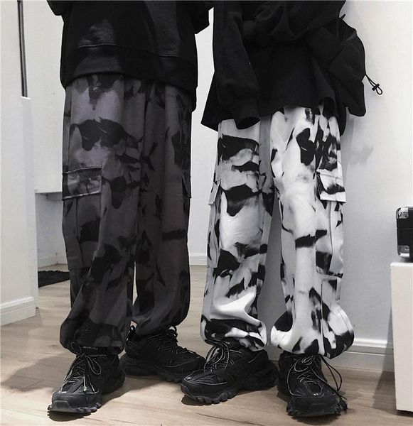 men's pants trendy multi-pocket casual cargo autumn tie-dye overalls hiphop streetwear loose sports trousers joggers military, Black
men's pants trendy multi-pocket casual cargo autumn tie-dye overalls hiphop streetwear loose sports trousers joggers military, Black