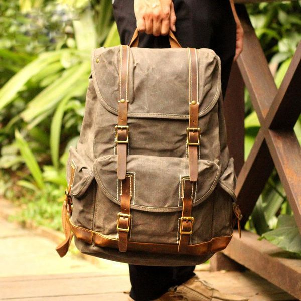 backpack retro personality canvas outdoor mountaineering travel large capacity simple magnetic buckle
backpack retro personality canvas outdoor mountaineering travel large capacity simple magnetic buckle