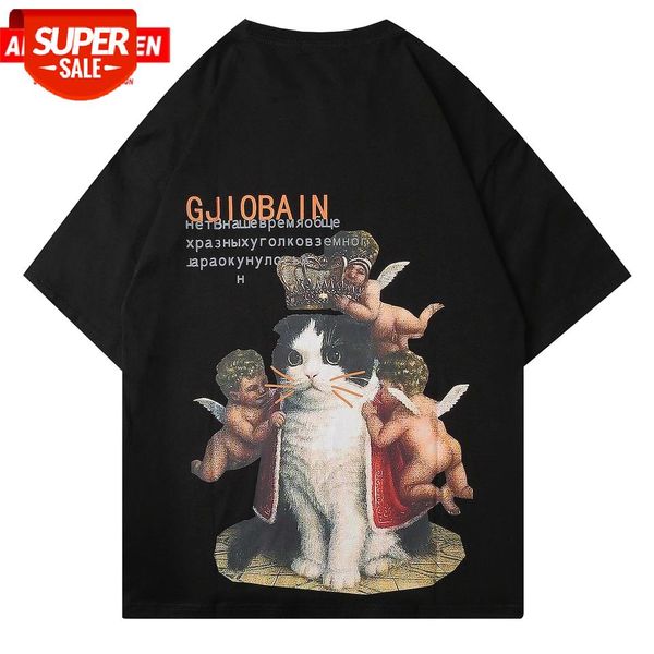 Aelfric Eden 2020 Hip Hop T Shirt Men Summer Streetwear Casual Tees Shirts Queen Cat Print Harajuku Oversized Loose Cotton Tops #yN3U, White;black
Aelfric Eden 2020 Hip Hop T Shirt Men Summer Streetwear Casual Tees Shirts Queen Cat Print Harajuku Oversized Loose Cotton Tops #yN3U, White;black