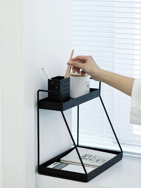 hooks & rails black metal storage racks bathroom 2 layers towel holder tableware party supply cake stand 1piece home decoration
hooks & rails black metal storage racks bathroom 2 layers towel holder tableware party supply cake stand 1piece home decoration