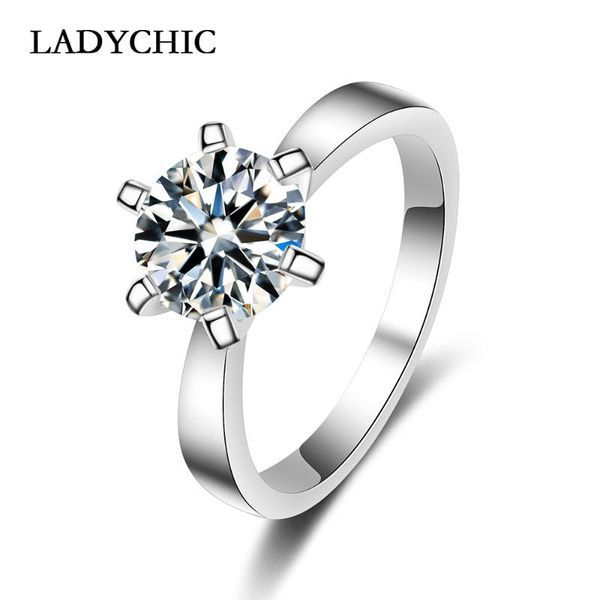 wedding rings ladychic brand eternal love classic solitaire silver color 6 prongs round sparkling cz ring jewelry lr1002, Slivery;golden
wedding rings ladychic brand eternal love classic solitaire silver color 6 prongs round sparkling cz ring jewelry lr1002, Slivery;golden