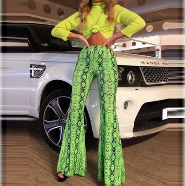 women's pants & capris snake pattern fashion wide leg stretch casual trousers, Black;white
women's pants & capris snake pattern fashion wide leg stretch casual trousers, Black;white