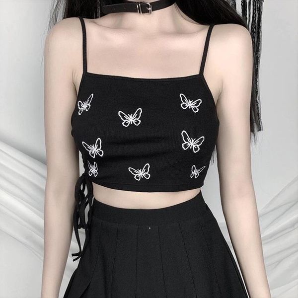 butterfly othic fashion print summer women tanks sleeveless camisole streetwear drawstring lace up camis for ladies, White
butterfly othic fashion print summer women tanks sleeveless camisole streetwear drawstring lace up camis for ladies, White