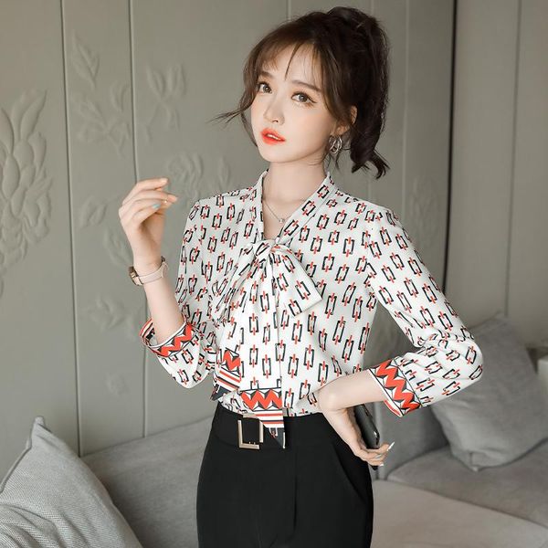 women's blouses & shirts women 2021 spring/summer three-quarter sleeve bow collar shirt casual elegant ladies work wear plus size 4xl, White
women's blouses & shirts women 2021 spring/summer three-quarter sleeve bow collar shirt casual elegant ladies work wear plus size 4xl, White